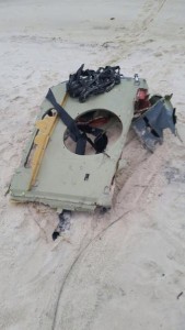 Pieces from the wreckage of a Blackhawk copter lost in Florida fog.