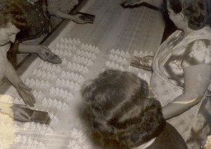Peeps being made by hand in Bethlehem, Pennsylvania (1954)